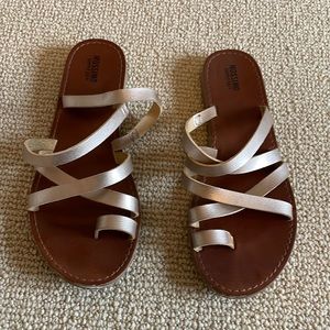 Mossimo Supply Co. gold sandals